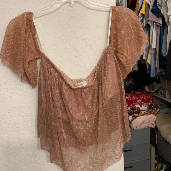 Rose Gold Crop Top - Picture 1 of 3